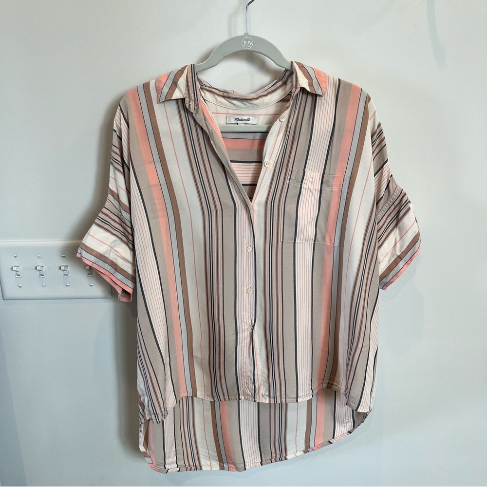 Madewell Short Sleeve Button Down Size M